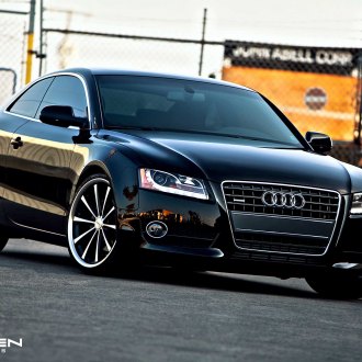 Gloss Black Audi A5 Rocking a Set of 5 Spoke Wheels — CARiD.com Gallery