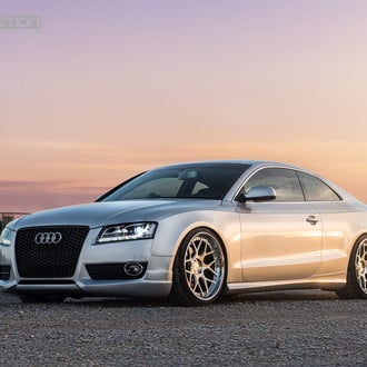 Not Your Ordinary Audi A5: Silver Ride with Custom LED Headlights