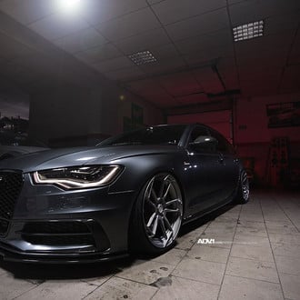 Slammed Audi A6 Avant Sporting Unique Custom Wheels by ADV1