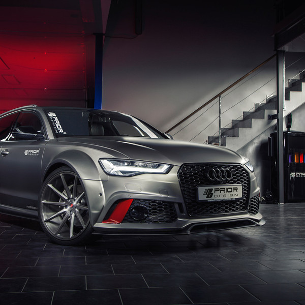 Prior Design Audi S6 With Widebody Kit Sitting on Vossens - Photo by Vossen