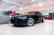 Multispoke Chrome Rims on Black Audi A6