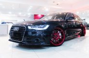 Modish Black Audi A6 Wearing Custom Red JR Wheels