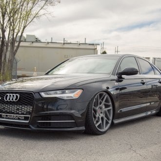 All Black Audi A6 Quattro on Vossen VFS2 Rims — CARiD.com Gallery