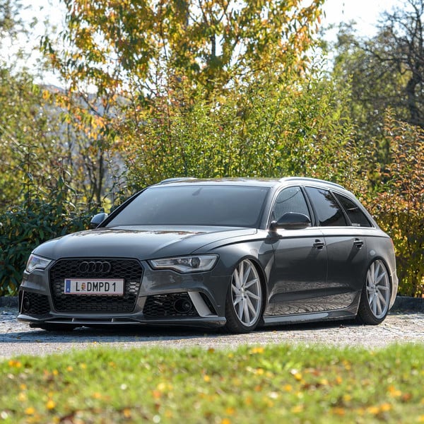 Lowered Audi A6 on Vossen Wheels - Photo by Vossen