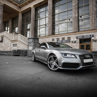 Audi A7 on 5-spoke split Vossen Wheels