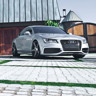Silver Audi A7 with Chrome Grille - Photo by Vossen