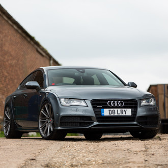Graphite Grey Audi A7 on Color Matched Wheels