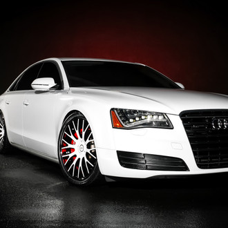 Snow White Audi A8 - Photo by Exclusive Motoring