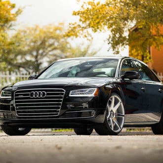 Gloss Black Custom Audi A8 - Photo by Vossen