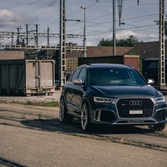 Revised Face of White Audi Q3 with Custom Parts — CARiD.com Gallery