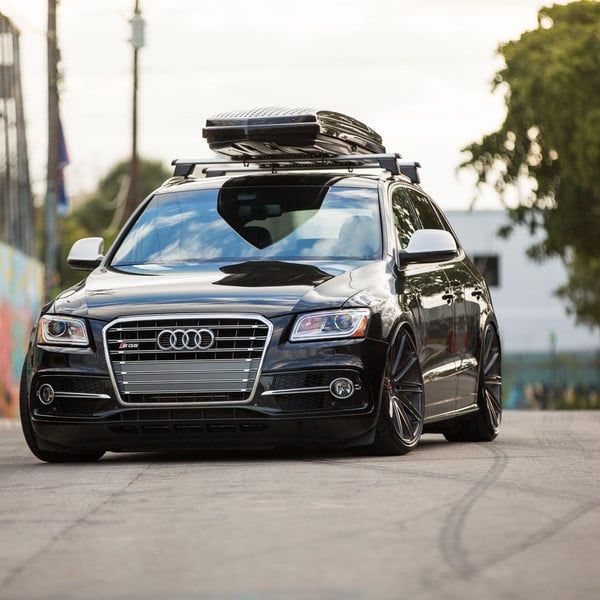 Gloss Black Audi SQ5 with Cargo Basket - Photo by Vossen