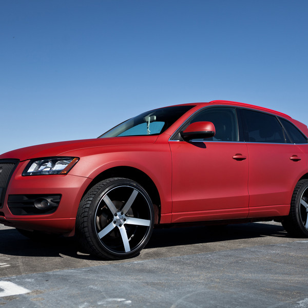 Custom Lifted Red Matte Audi Q5 - Photo by Vossen