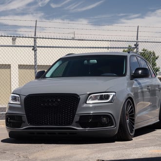 Gray Audi Q5 with Custom Black Grille - Photo by Rotiform