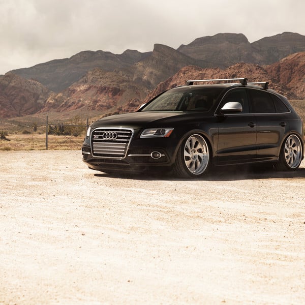 Black Audi Q5 with Custom Front Bumper - Photo by Rotiform
