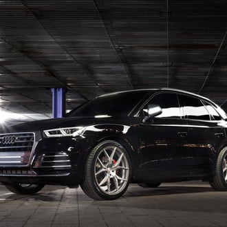 Custom Headlights on Black Audi Q5 - Photo by Rohana