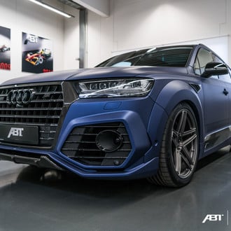 Soft Blues: Blue Audi Q7 Gets Carbon Fiber