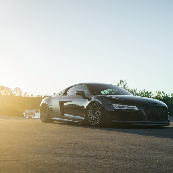 Black Audi R8 with Crystal Clear LED Headlights - Photo by Boden Autohaus