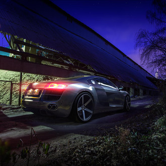 Audi R8 with Aftermarket Taillights - Photo by Vossen