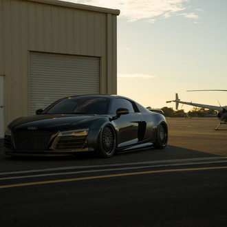 Custom Body Kit on Black Audi R8 - Photo by Rotiform