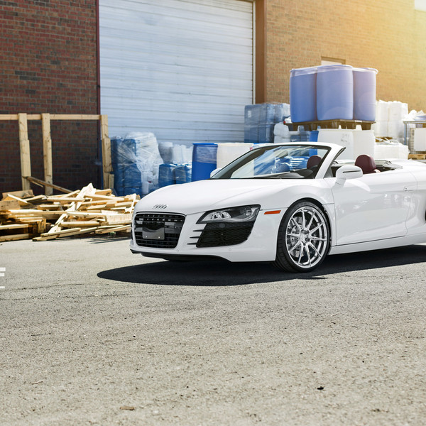 Custom White Convertible Audi R8 - Photo by ADV.1