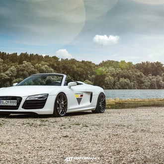 Custom White Convertible Audi R8 - Photo by Vorstiner