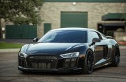 Stealthy Takes Over Black Audi R8 with Custom Parts