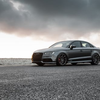 Audi S3 with Aftermarket Side Skirts - Photo by Vossen