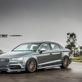 Audi S3 with Aftermarket LED Headlights - Photo by Vossen