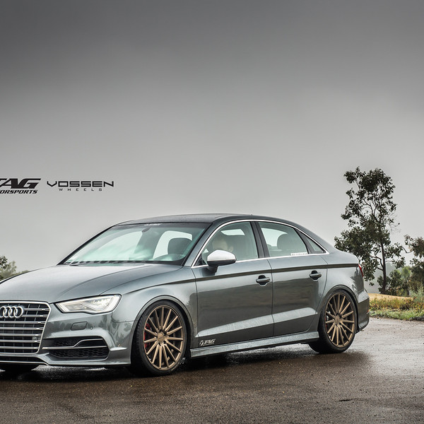 Audi S3 with Aftermarket LED Headlights - Photo by Vossen