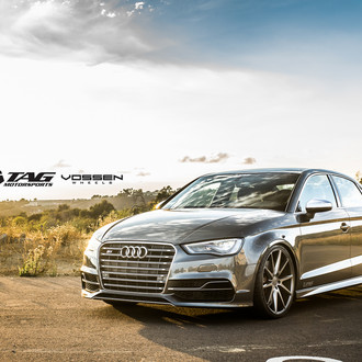 Customized Audi S3 Featuring Grille, Rear Diffuser and Side Skirts