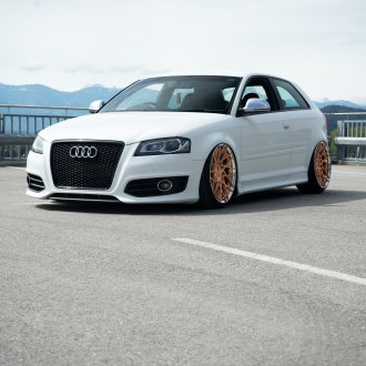 Stylish Thing: Black Audi S3 on Gold Avant Garde Rims — CARiD.com Gallery