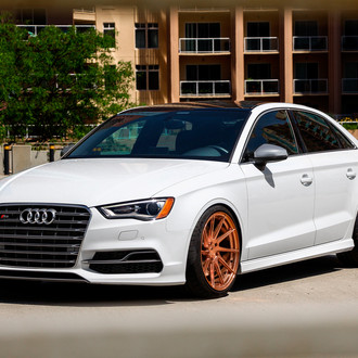 Audi S3 Rolling on Bronze Avant Garde Wheels