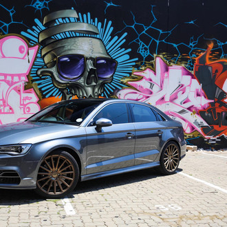 Audi S3 Sedan on Vossen VFS2 Satin Bronze Wheels - Photo by Vossen