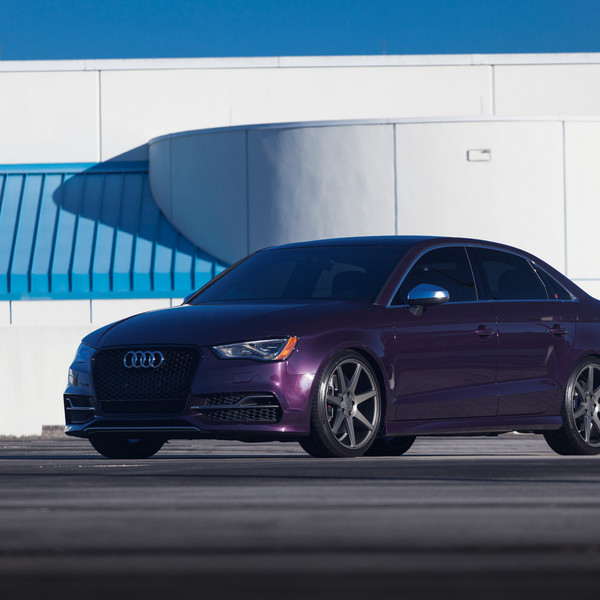 Purple Audi S3 Sedan - Photo by Vossen