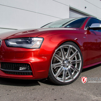 Custom Red Audi S4 V6T - Photo by Vossen