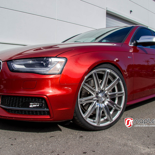 Custom Red Audi S4 V6T - Photo by Vossen