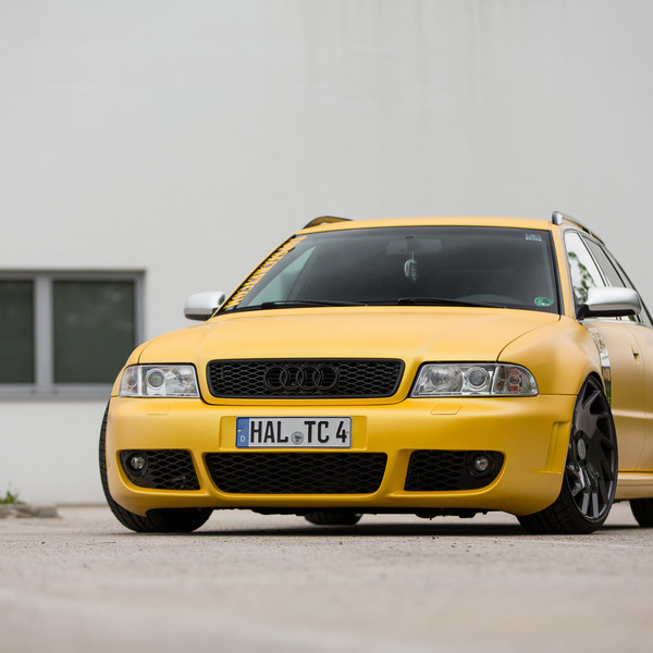 Custom Matte Yellow Audi S4 - Photo by Vossen
