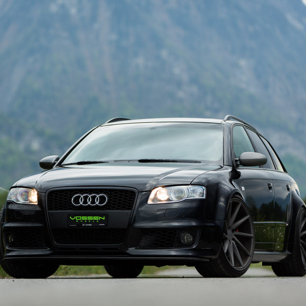 Custom Blacked Out Audi RS4 - Photo by Vossen