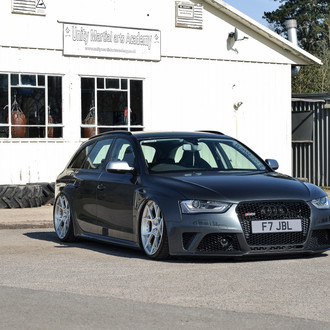 Gray Metallic Audi S4 with Custom Front Bumper - Photo by Rotiform