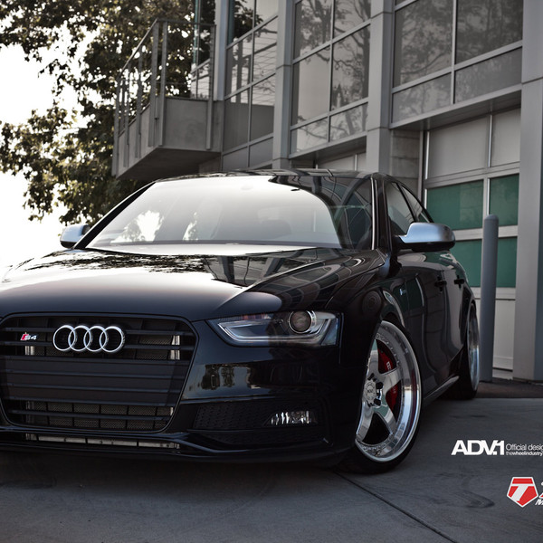 Black Audi S4 with Dark Smoke Headlights - Photo by ADV.1