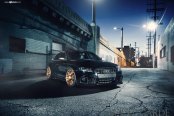 Modified Black Audi S4 Rocking Gold Avant Garde Rims