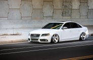 Living Low Life: White Lowered Audi S4 with Custom Parts