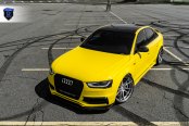 Live Fast, Drive Hard: Yellow Audi S4 with Blacked Out Mesh Grille