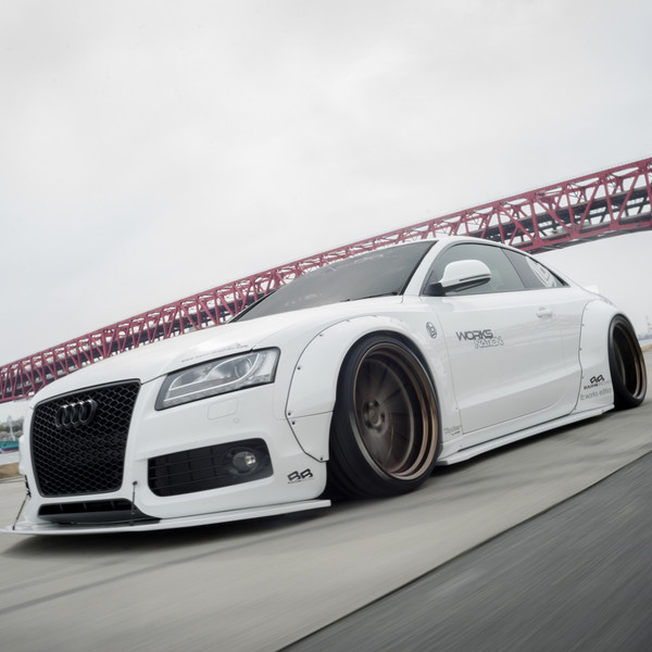 Liberty Walk Widebody Audi S5 on Vossen x Work Wheels - Photo by Vossen