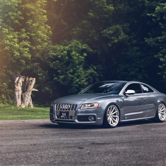 Audi S5 with Custom Chrome Grille - Photo by Vossen