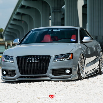 Audi S5 Sitting Low on Vossen VPS 304 Custom Wheels