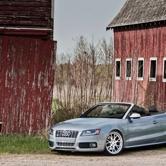 Custom Silver Convertible Audi S5 - Photo by Vossen