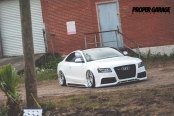 White Stanced Out Audi S5 Boasting Avant Garde Wheels