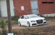 White Stanced Out Audi S5 Boasting Avant Garde Wheels