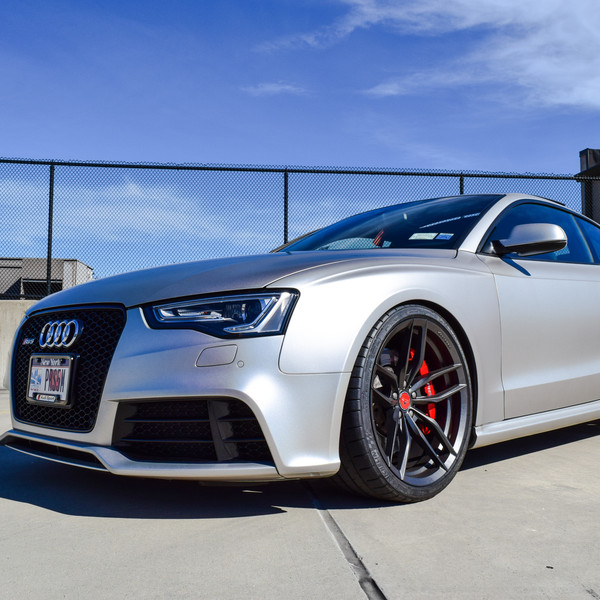 Silver Audi S5 with Aftermarket Front Bumper - Photo by Vorstiner